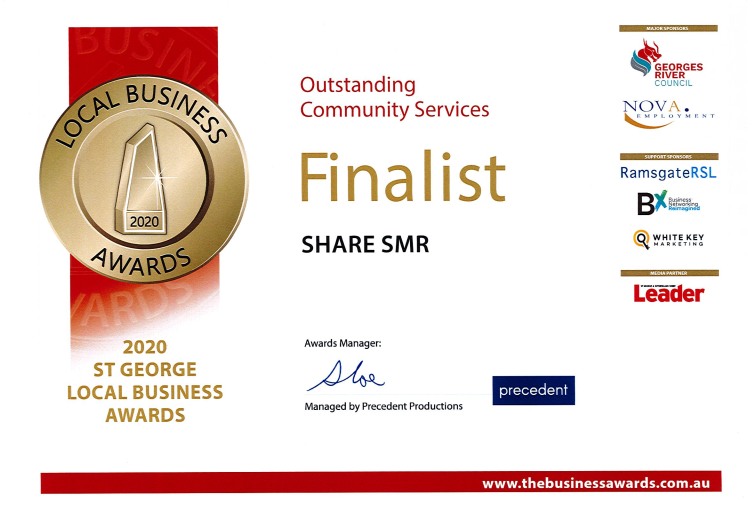 St. Local Business Award SHARE SMR INC