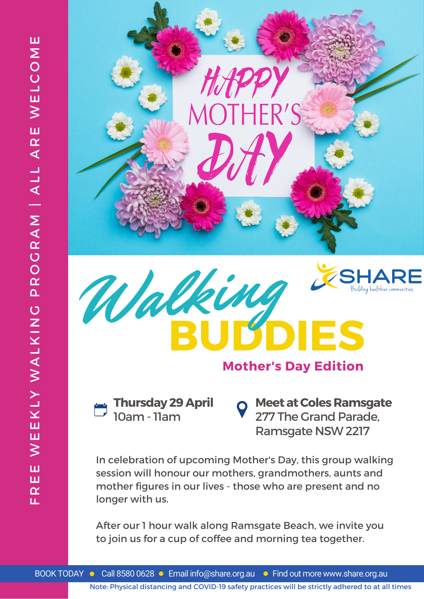 Mothers Day Edition Walking Buddies Group Walking Program